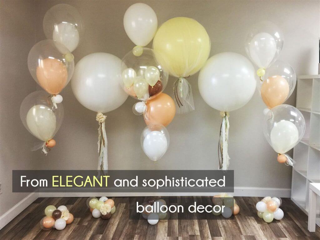 Balloons Centerpiece Bouquet Bunch Set 6