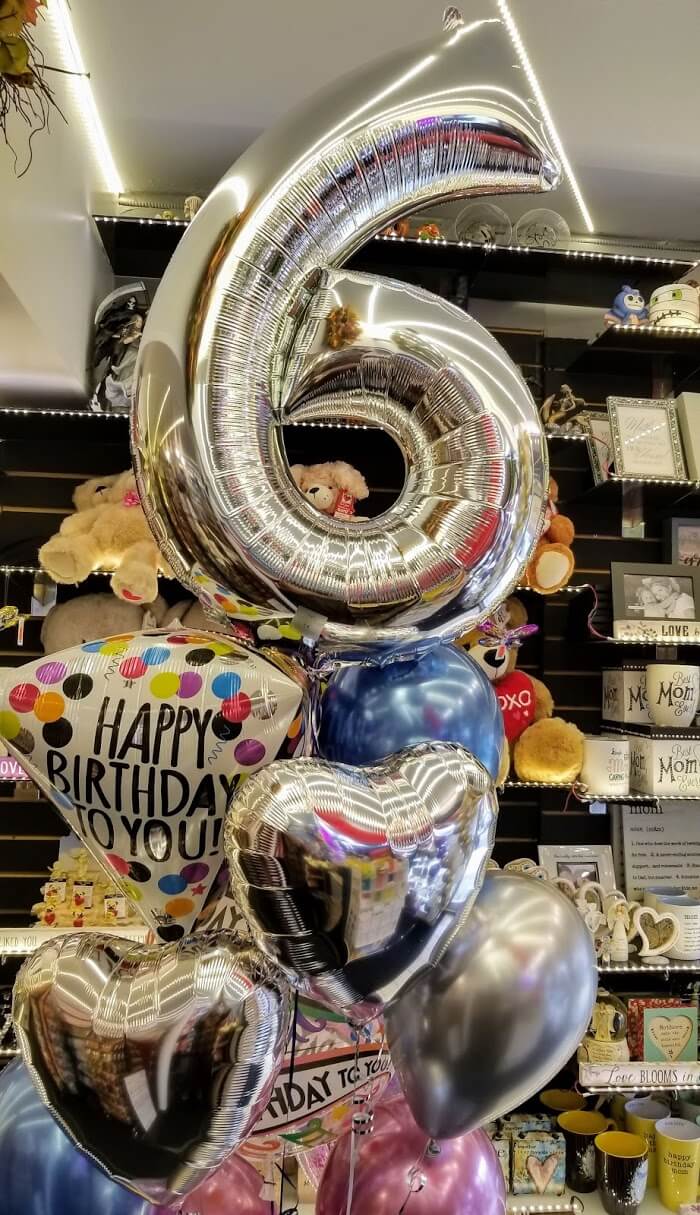 Gold Number Balloons 4